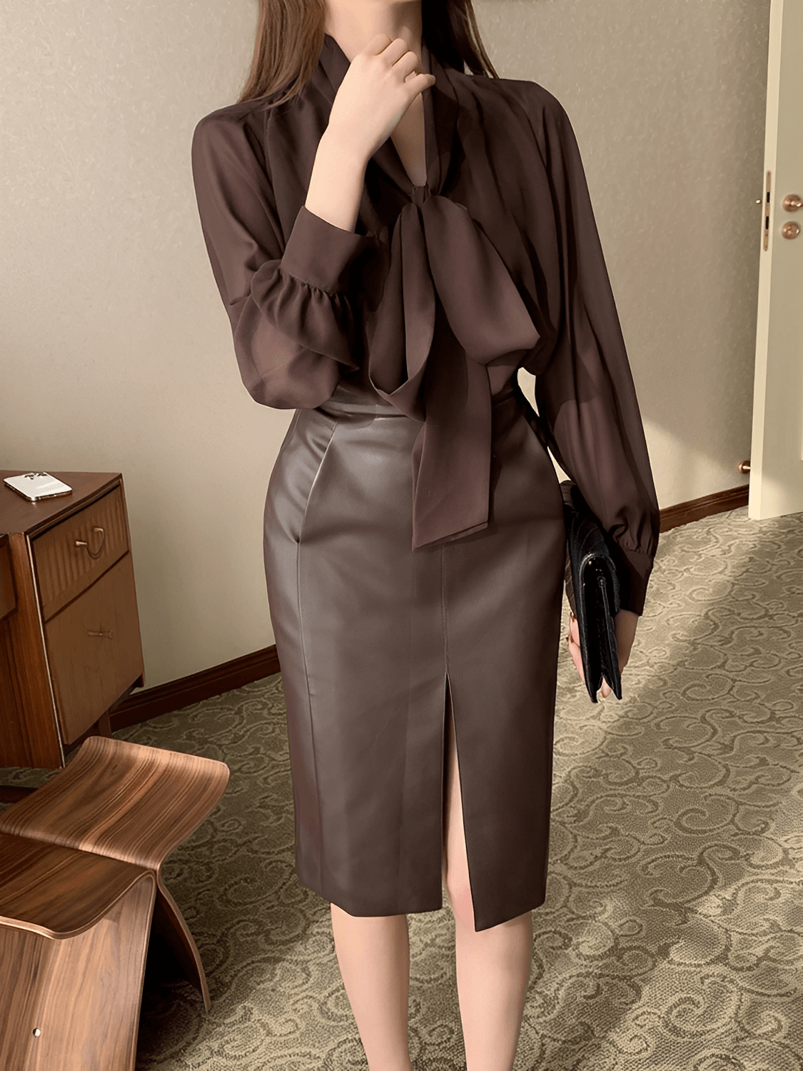 Blusa de chiffon Verónica