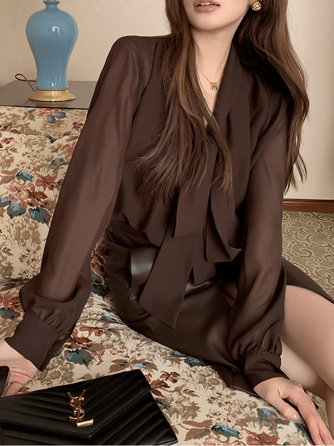 Blusa de chiffon Verónica