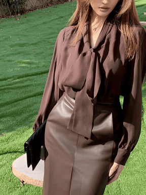 Blusa de chiffon Verónica